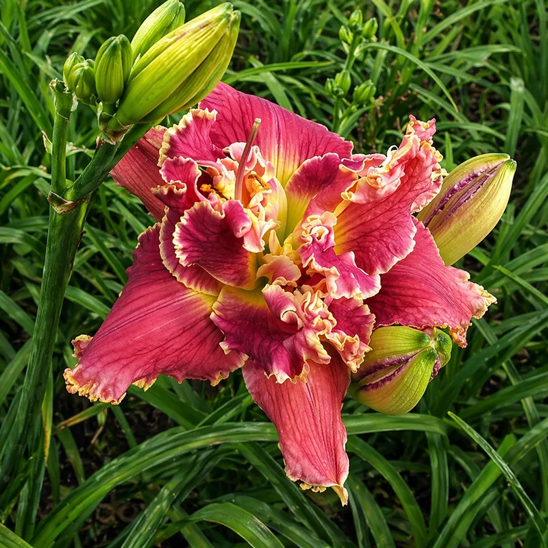 Warm and Fuzzy daylily bloom