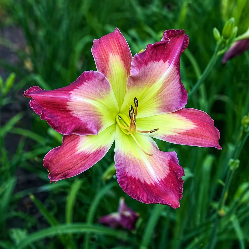 Carnival King daylily bloom