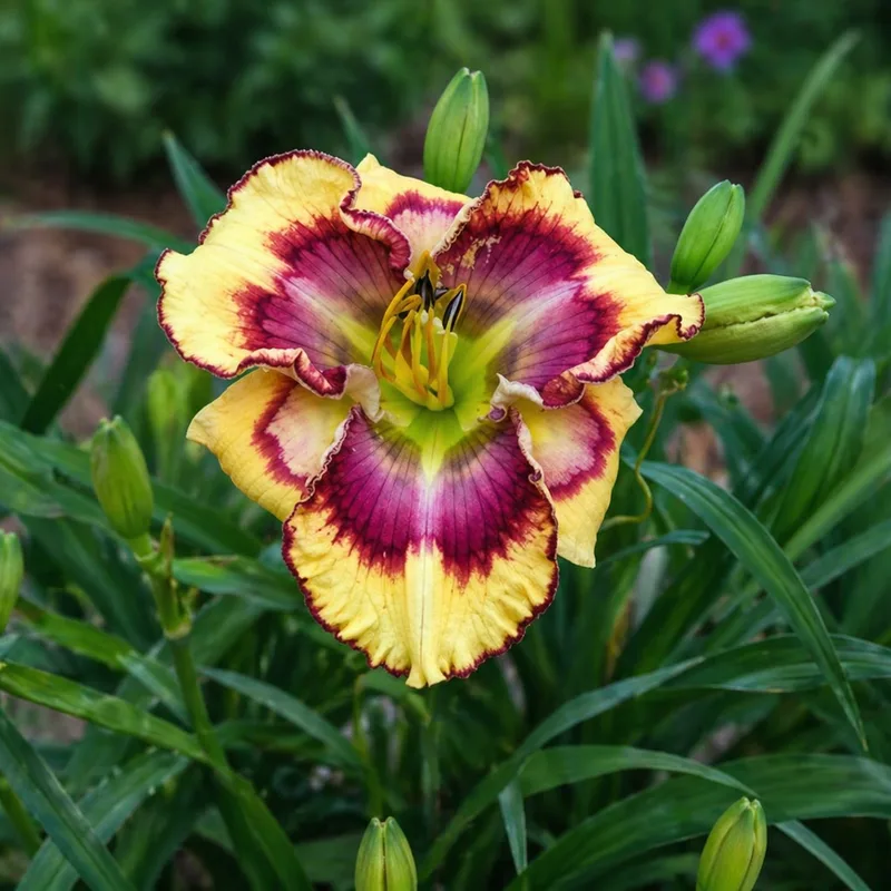 Wild Watercolor daylily bloom