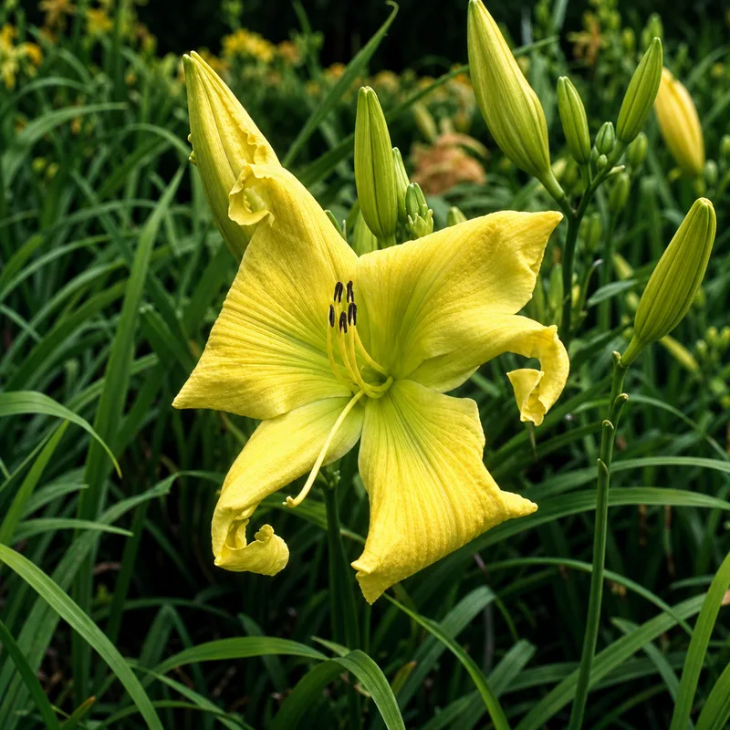Green Eyed Monster daylily bloom